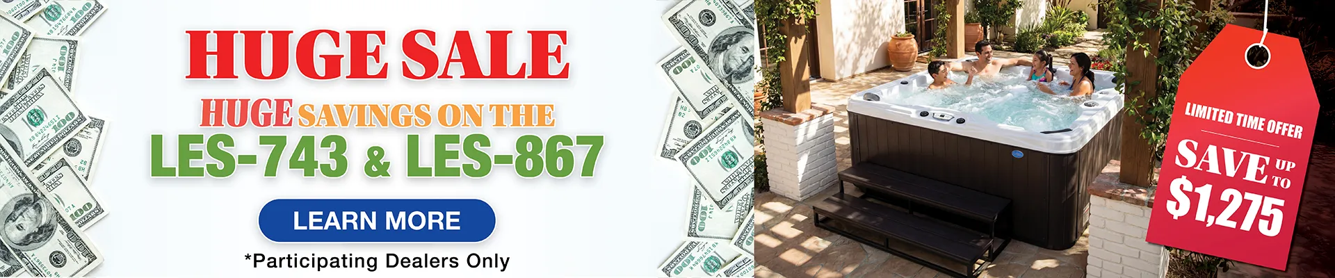 Calspas hot tub being used in a family setting - Kennewick